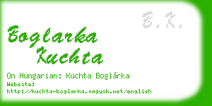 boglarka kuchta business card